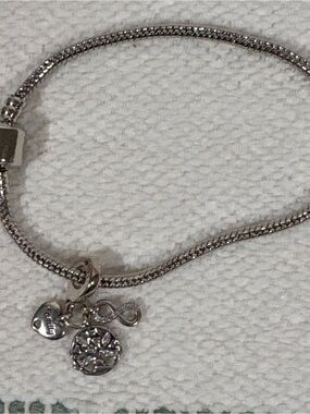 Othr Silver Charm Bracelet with Heart, Infinity & Floral Charms